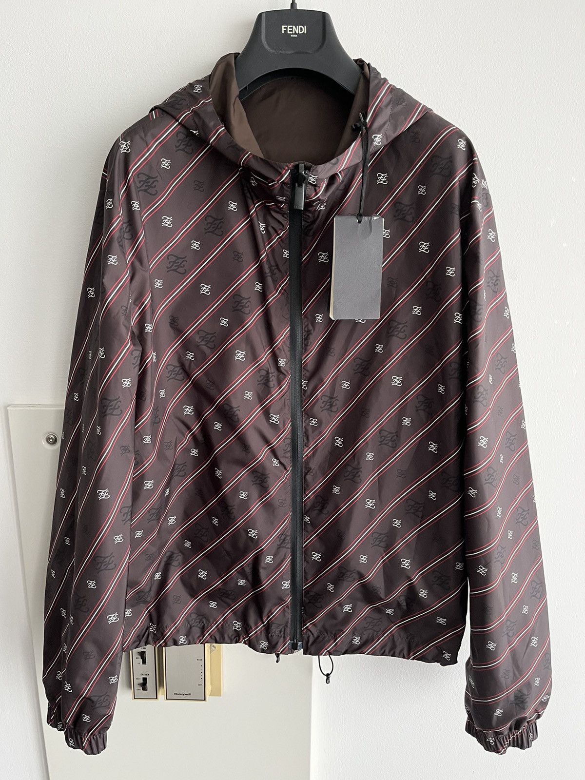 $2500 Super Runway New FF Logo Reversible Bomber Jacket