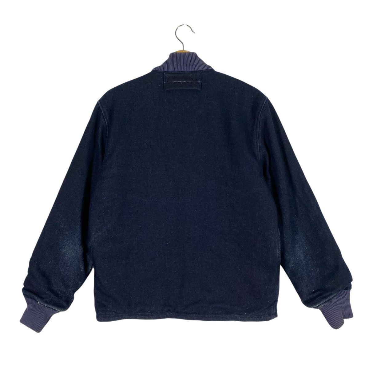 Blue Blue Japan × Indigo × Japan Blue Vintage Blue Blue H.Ranch Market Indigo MA-1 Wool Zipper Size US M / EU 48-50 / 2 - 10 Thumbnail
