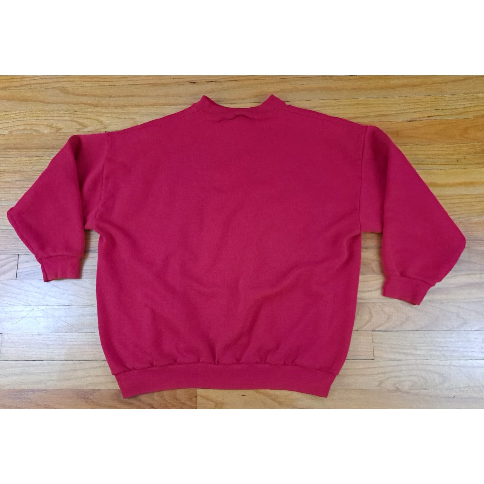 Tultex Tultex Sweatshirt Pullover 1X Unisex Adults Red USA Made Canvas Sweatshirt Activewear Crew Neck Long Sleeve Regular Size XL / US 12-14 / IT 48-50 - 4 Thumbnail