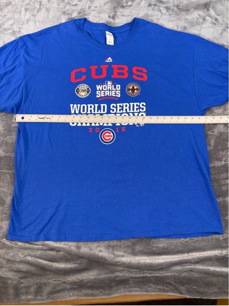 Majestic Men's Majestic Chicago Cubs T-Shirt 3XL Blue Size US XL / EU 56 / 4 - 3 Thumbnail