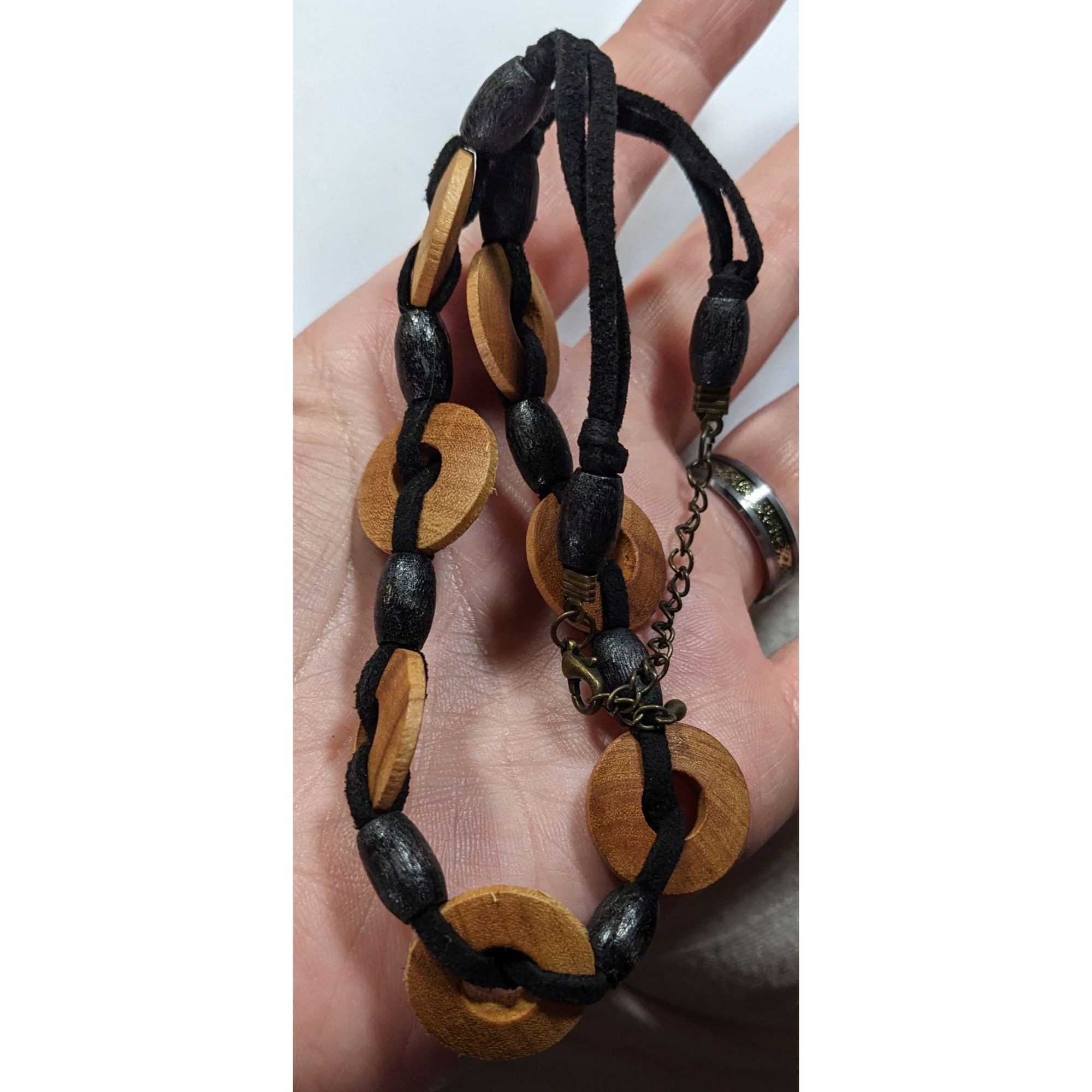 Other Bohemian Wooden Disc Brown And Black Necklace Size ONE SIZE - 3 Thumbnail