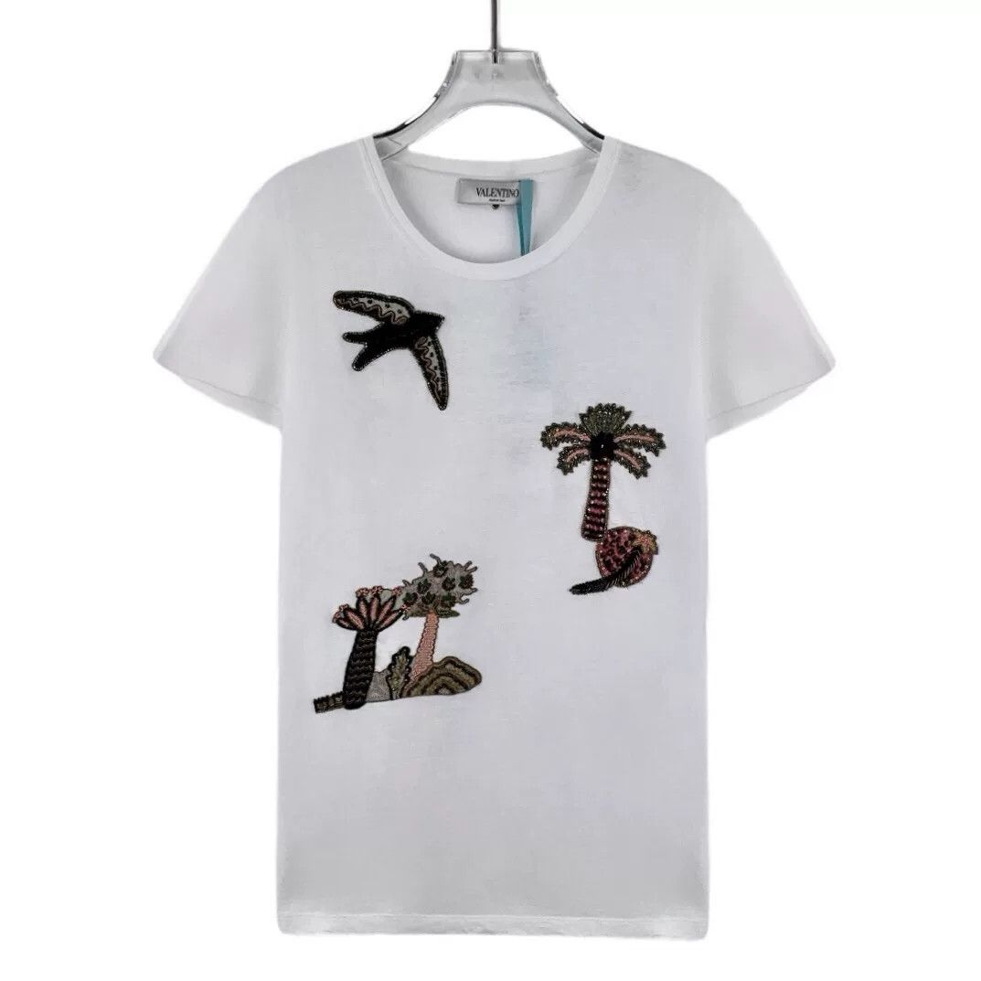 Valentino Valentino White T-Shirt S Women Size S / US 4 / IT 40 - 1 Thumbnail
