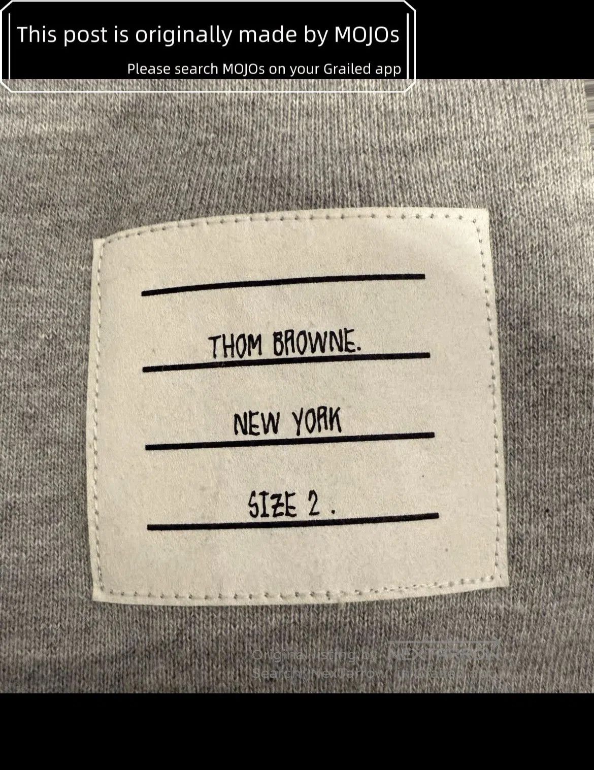 Thom Browne Sz 2 Thom Browne Classic White Stripe Gray Sweatpants. Size US 32 / EU 48 - 3 Thumbnail