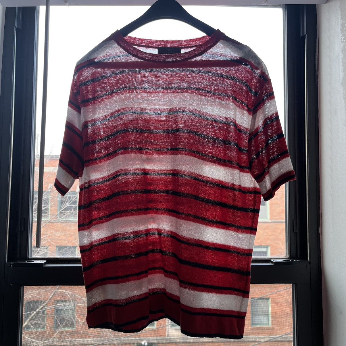 Japanese Brand × Loro Piana Vandori Knit Stripe Shirt Size US M / EU 48-50 / 2 - 3 Thumbnail