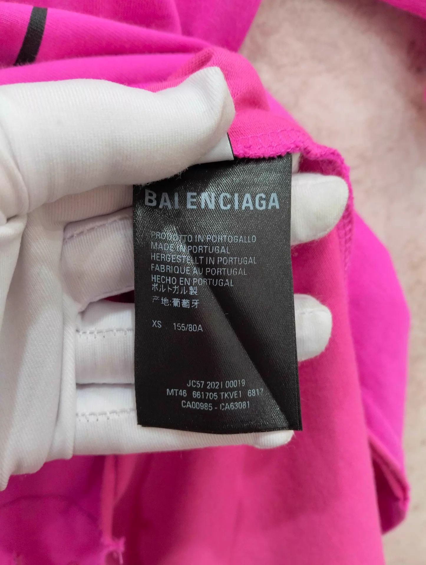 Balenciaga BALENCIAGA Logo Hole Short Sleeve T-Shirt XS 95 New Size XS / US 0-2 / IT 36-38 - 5 Thumbnail