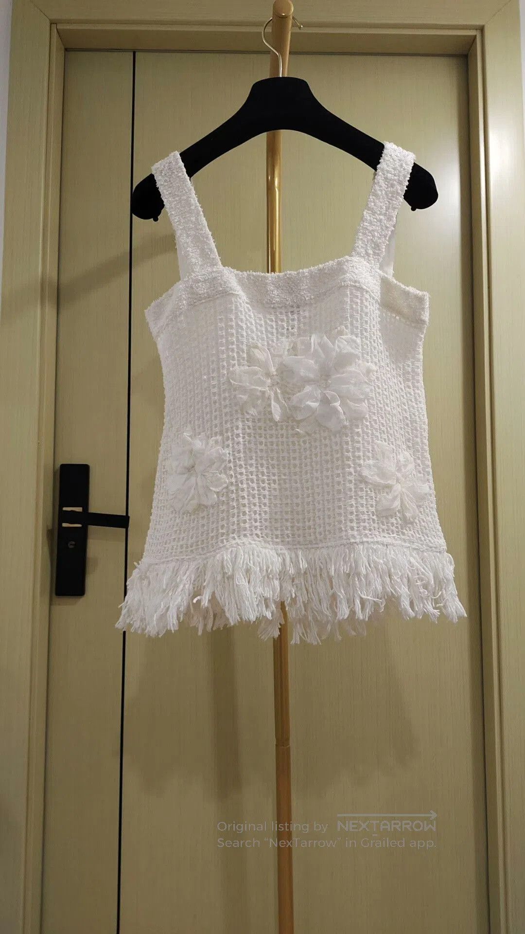 Chanel Chanel Floral Tassel Cami Top. Size S / US 4 / IT 40 - 4 Thumbnail
