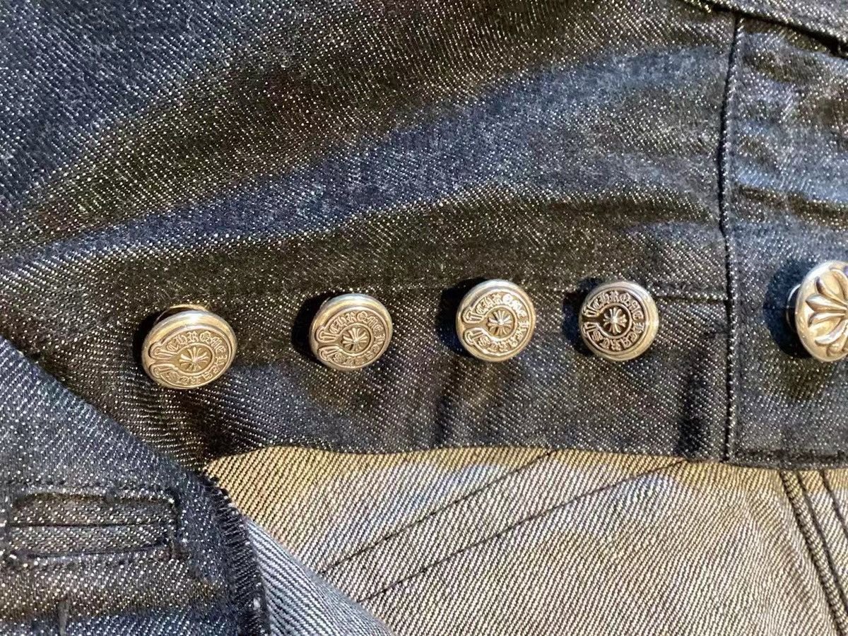 Chrome Hearts Leather star patch Fleur knee denim jeans Size US 32 / EU 48 - 7 Thumbnail