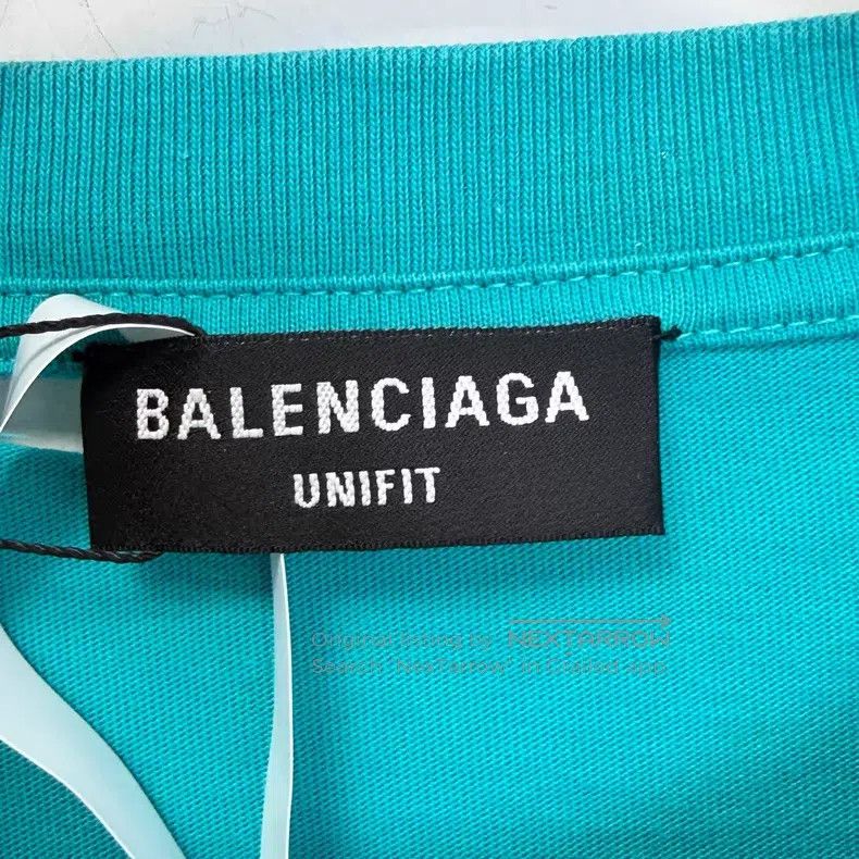 Balenciaga Balenciaga Lake green large hole short-sleeved Size US S / EU 44-46 / 1 - 2 Thumbnail
