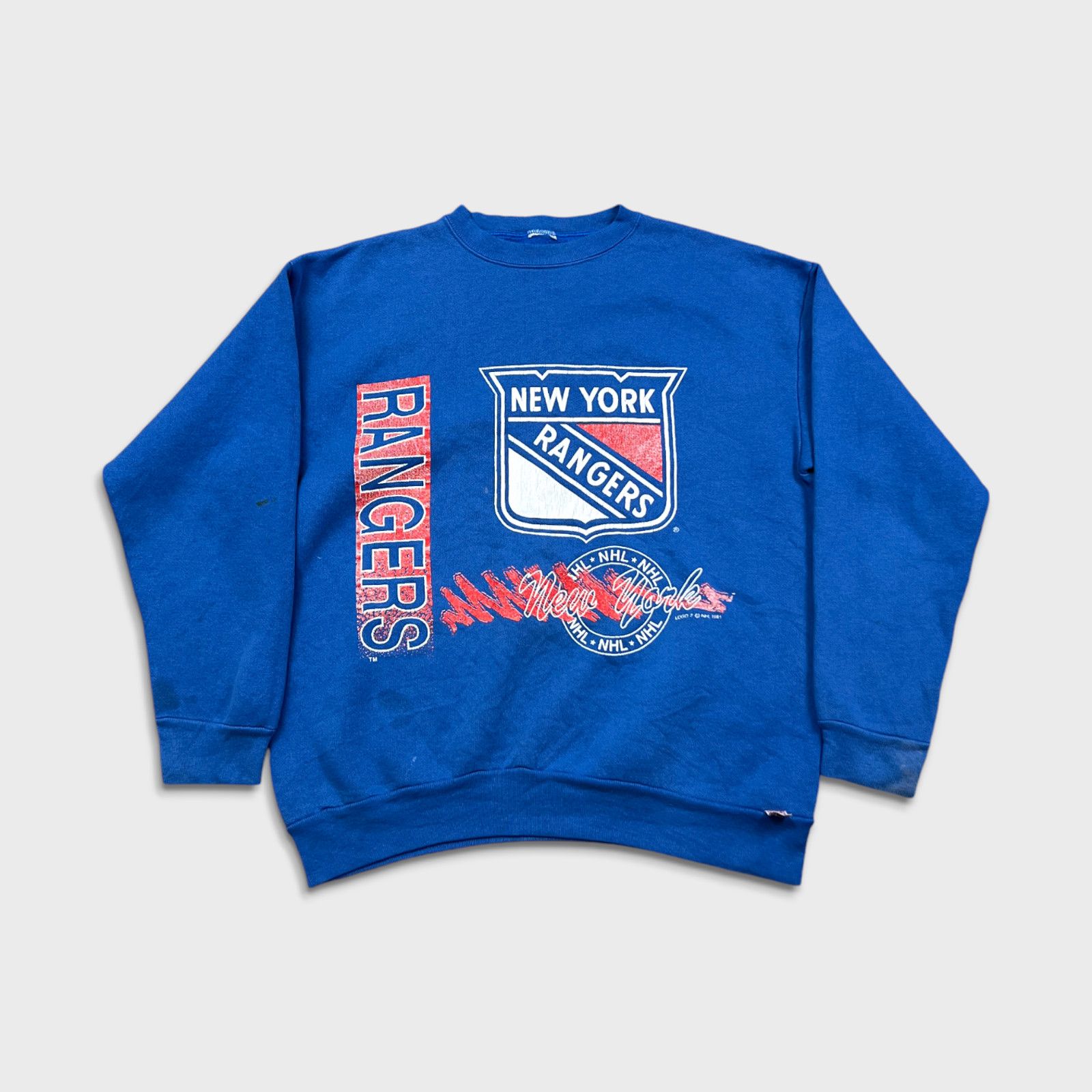 Logo 7 × NHL × Vintage VTG 1991 Logo 7 New York Ranger Sweatshirt Medium NHL Hockey Size US M / EU 48-50 / 2 - 1 Thumbnail