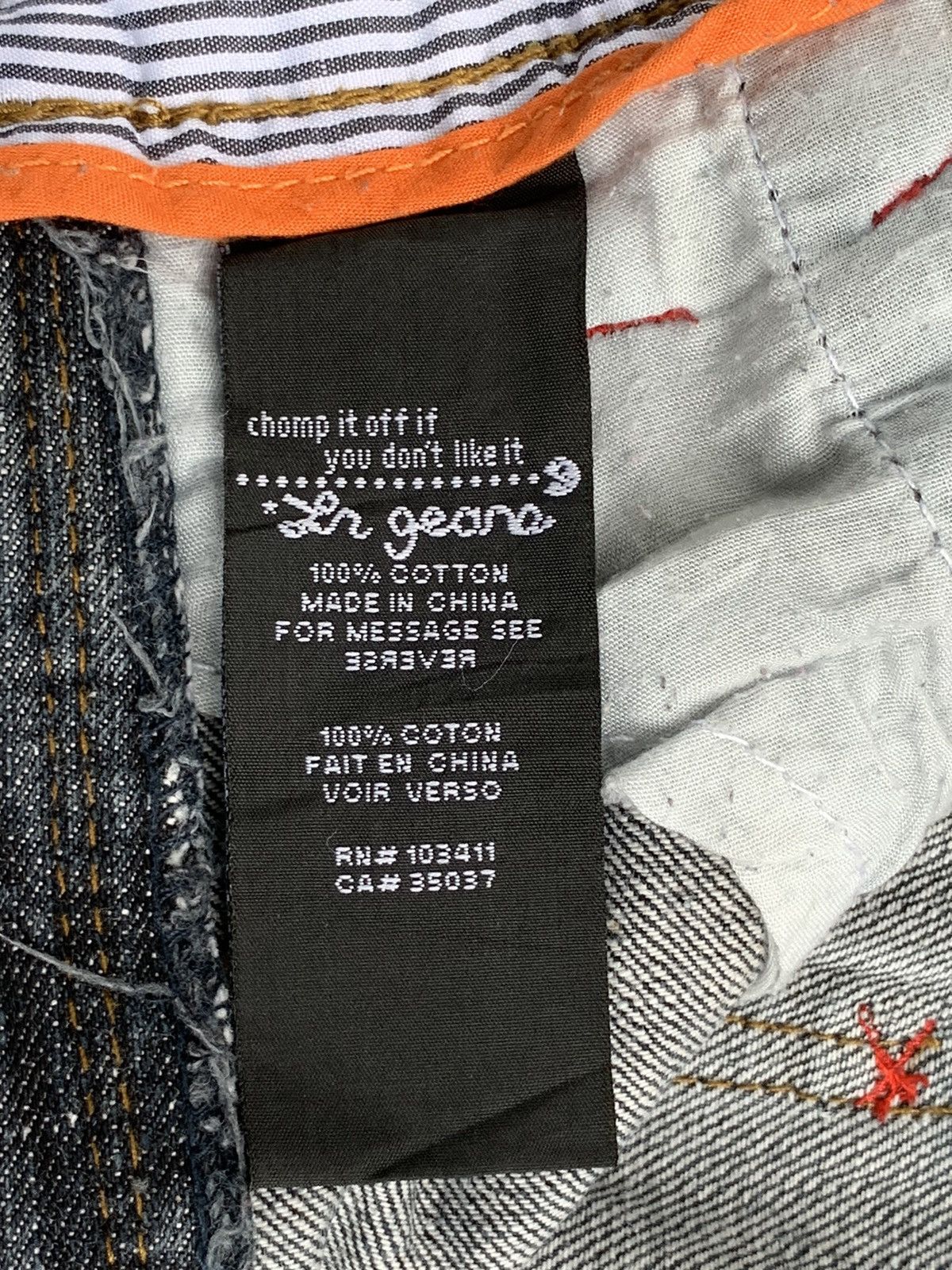 Vintage L.R.G Hip Hop Make Jeans Not War Baggy Denim Pants Size US 38 / EU 54 - 24 Thumbnail