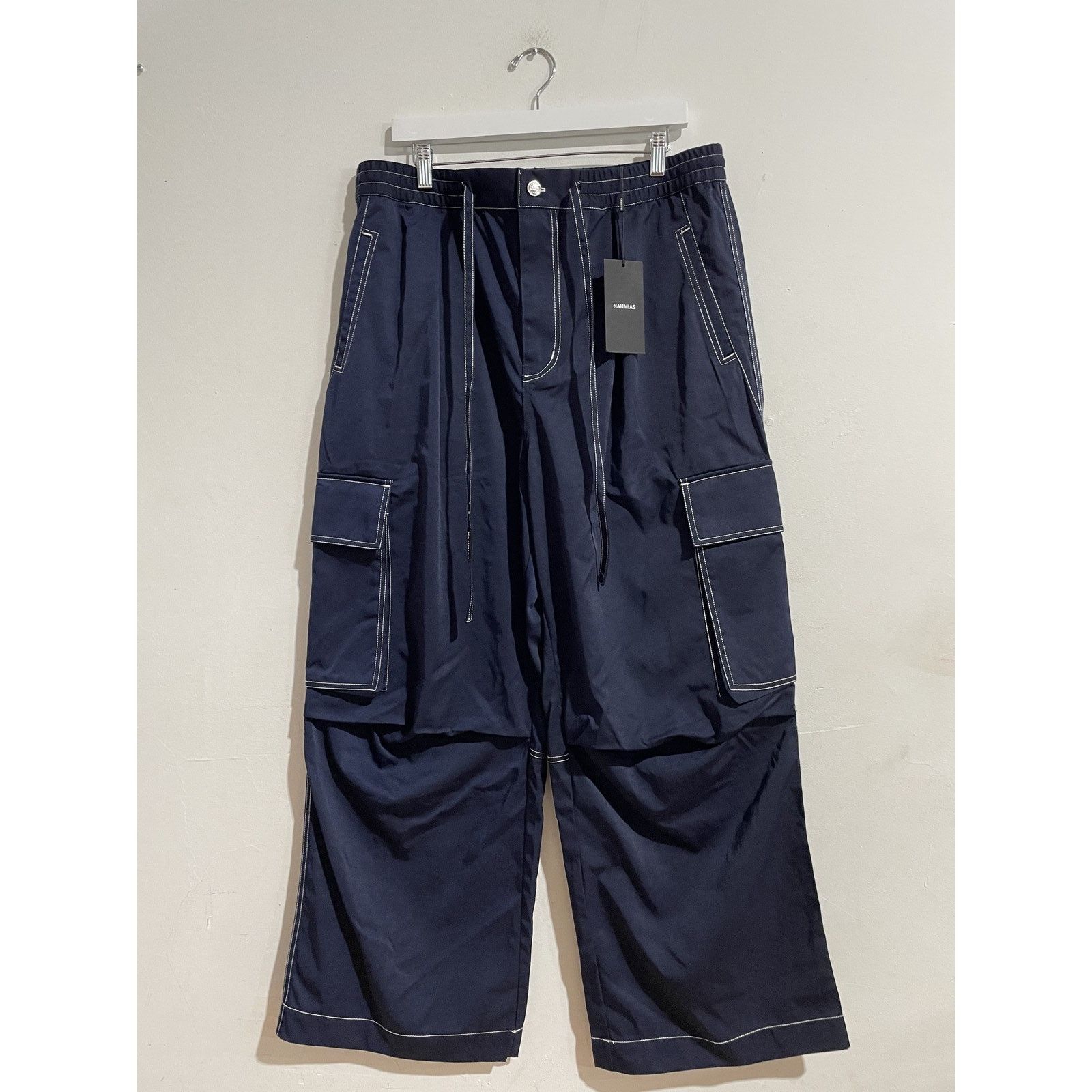 NAHMIAS TECH TWILL PLATED CARGO SIZE 38 NEW