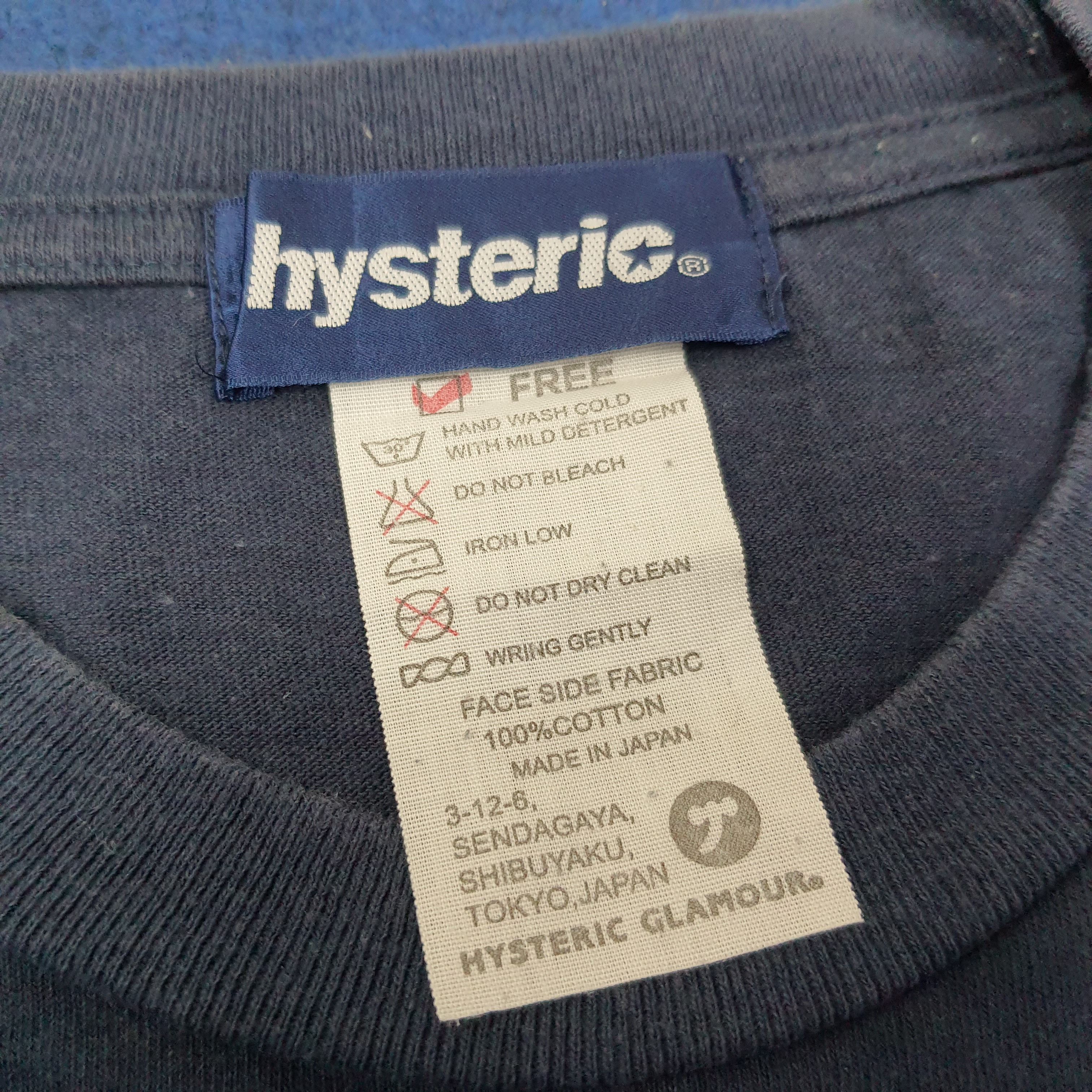 Hysteric Glamour Vintage Hysteric Glamour Japan Streetwear Tshirt C239N1 Size US S / EU 44-46 / 1 - 5 Thumbnail