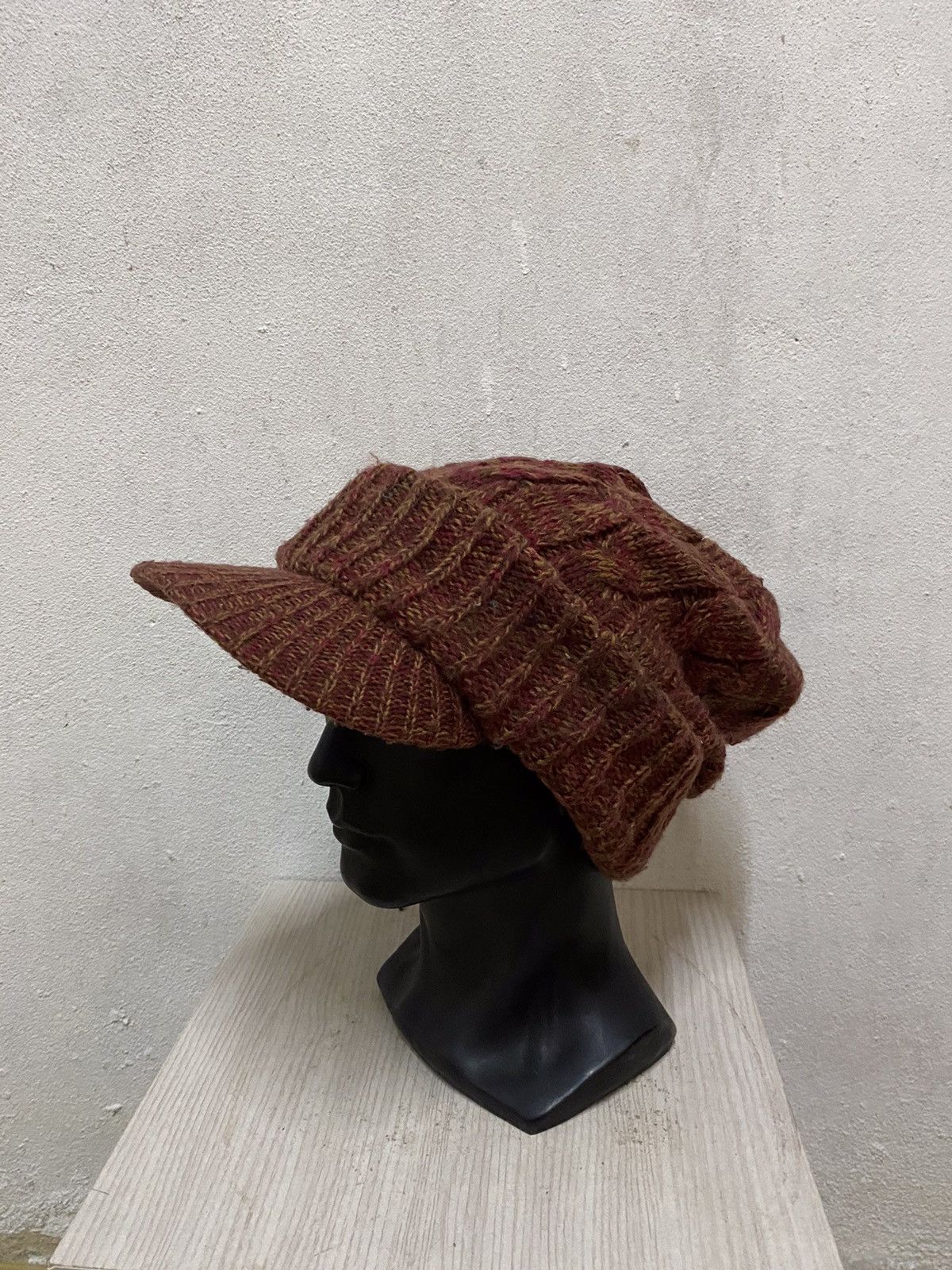 Japanese Brand × Kapital × Vintage Japanese Brand Knit Visor Beanie Hat Size ONE SIZE - 3 Thumbnail