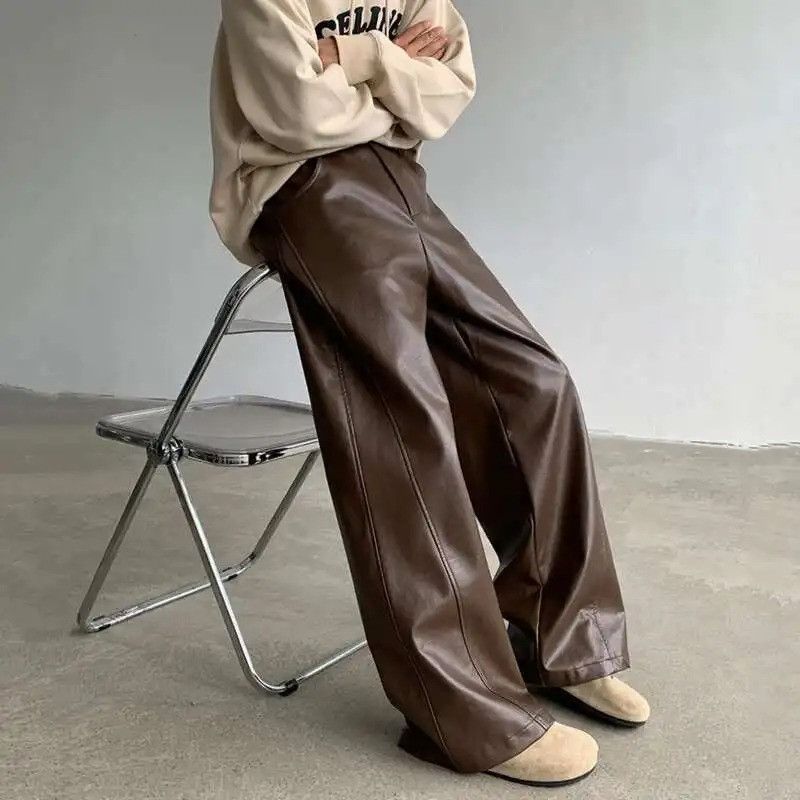 Vintage American Style Men's Pants Casual Pu Leather Size US 32 / EU 48 - 3 Thumbnail