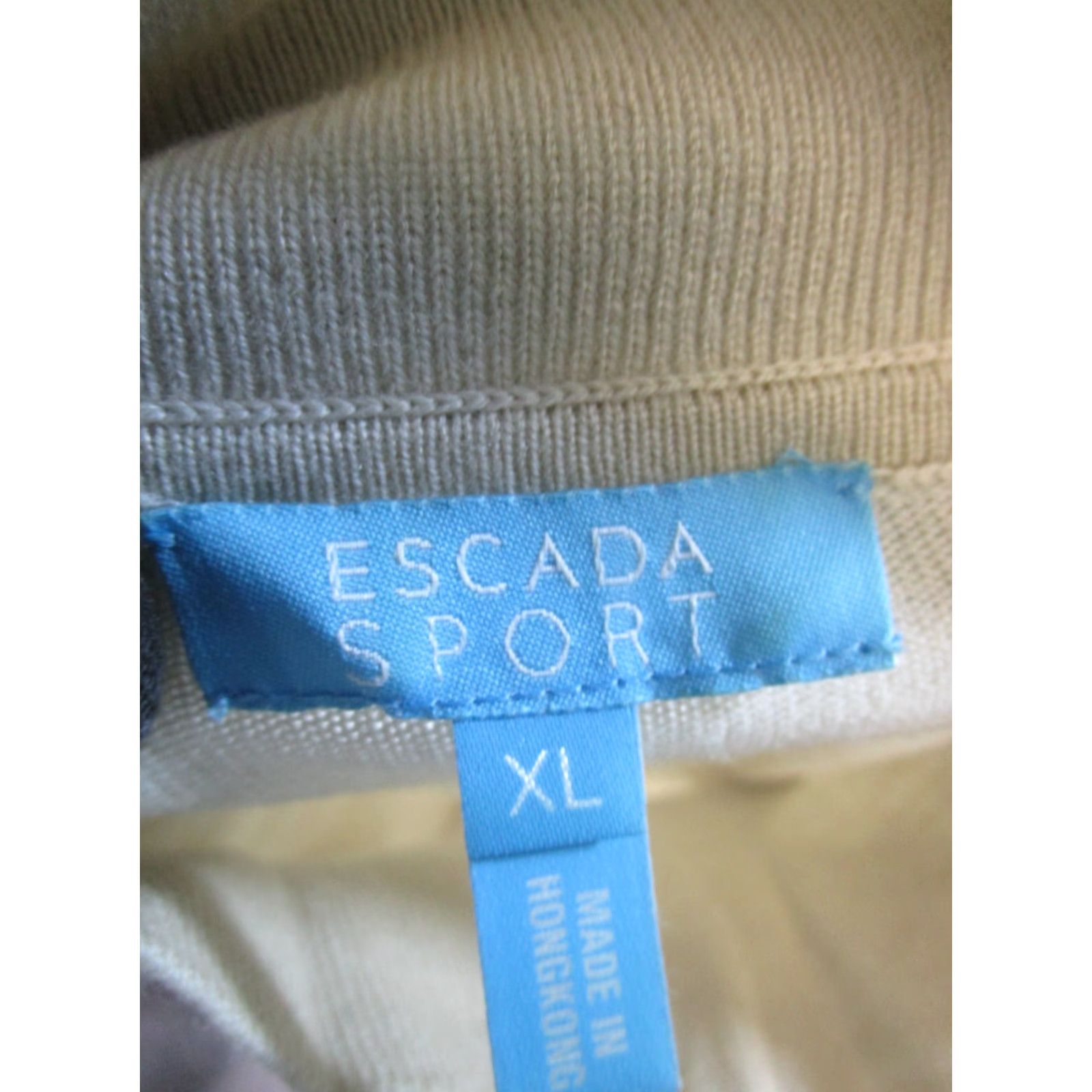 Escada VINTAGE Escada Sport Sweater Womens XL Beige Merino Wool Knit Vest Size XL / US 12-14 / IT 48-50 - 4 Thumbnail