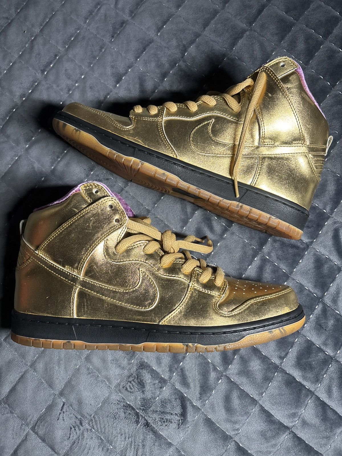 Nike SB NIKE SB DUNK HIGH QS (Trumpet) x HUMIDITY 2018 Size US 11 / EU 44 - 2 Thumbnail