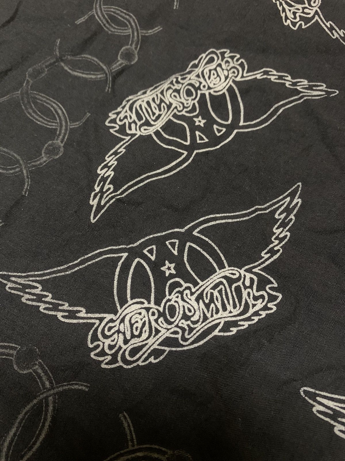 Aerosmith × Vintage Vintage 80s Aerosmith Tour Bandana Scarf Size ONE SIZE - 3 Thumbnail