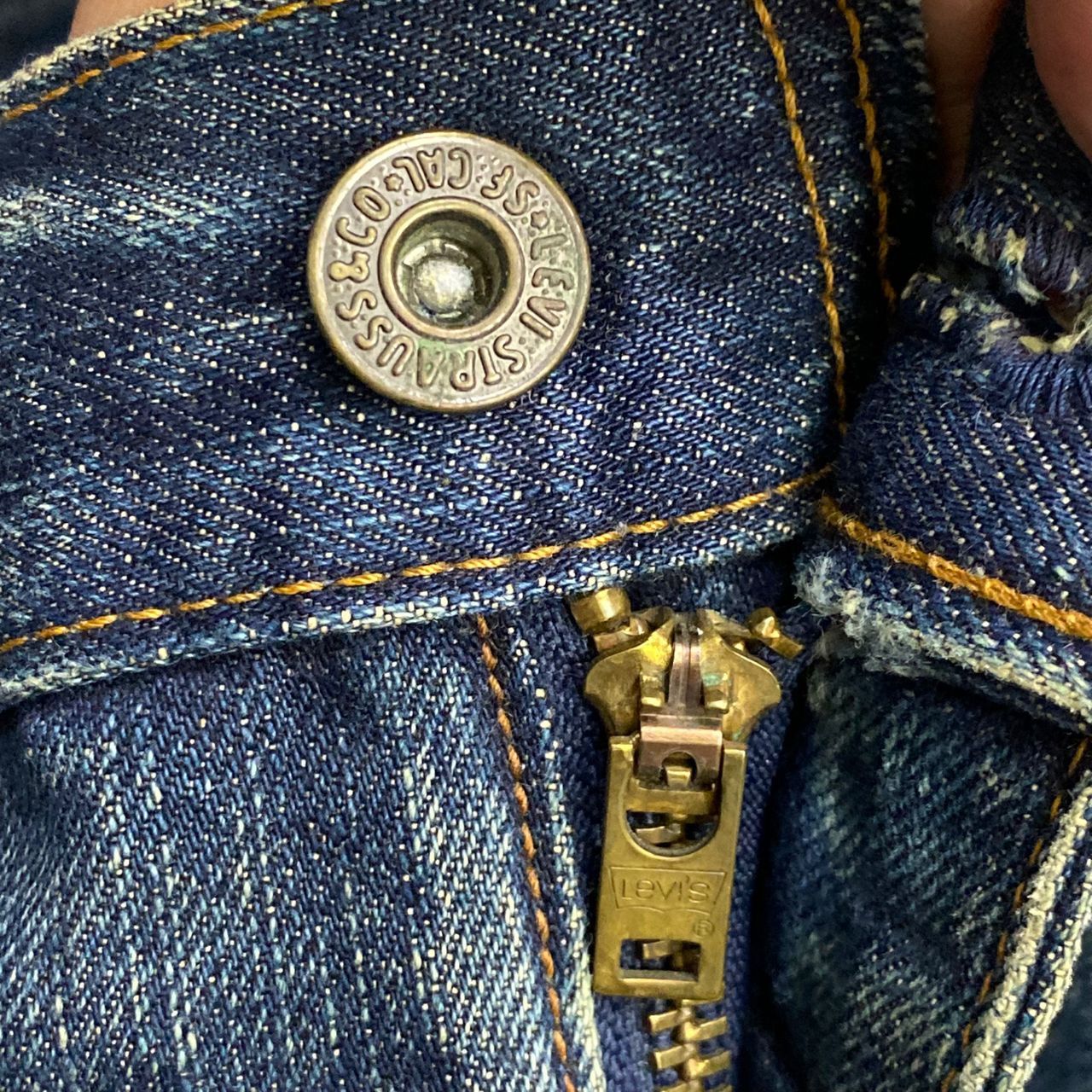 Levi's 💥Rare💥Vintage 90S Levis 503 Big Size Distressed Denim Size US 41 - 13 Thumbnail