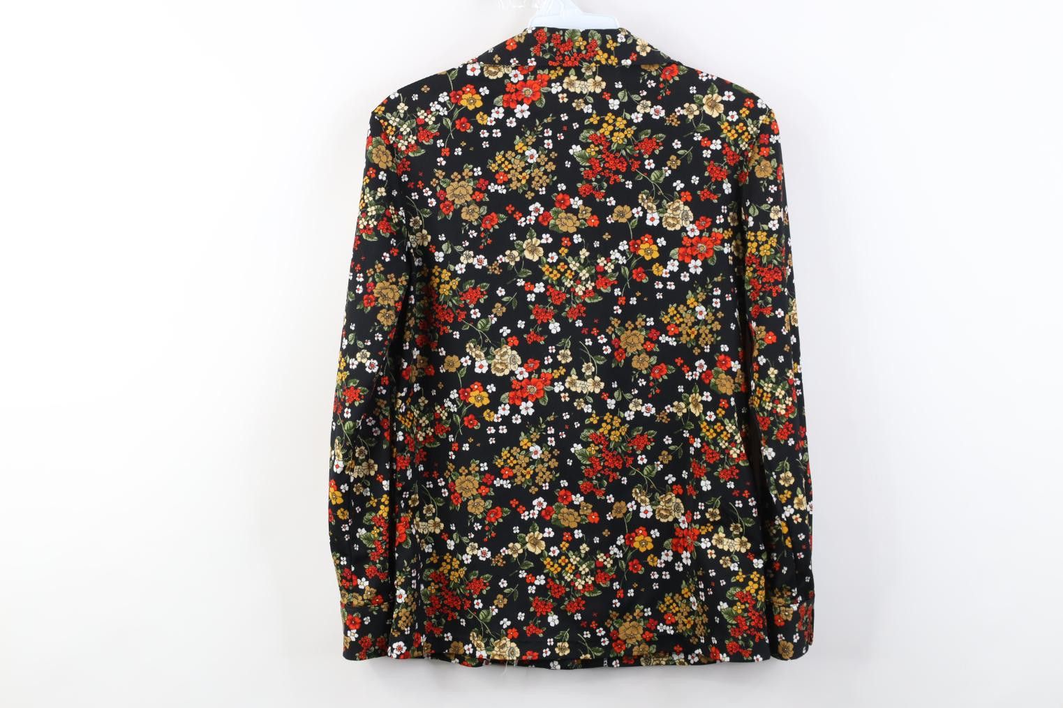 Vintage Vintage 60s 70s Mid Century Modern MCM Flower Button Shirt Size M / US 6-8 / IT 42-44 - 9 Thumbnail