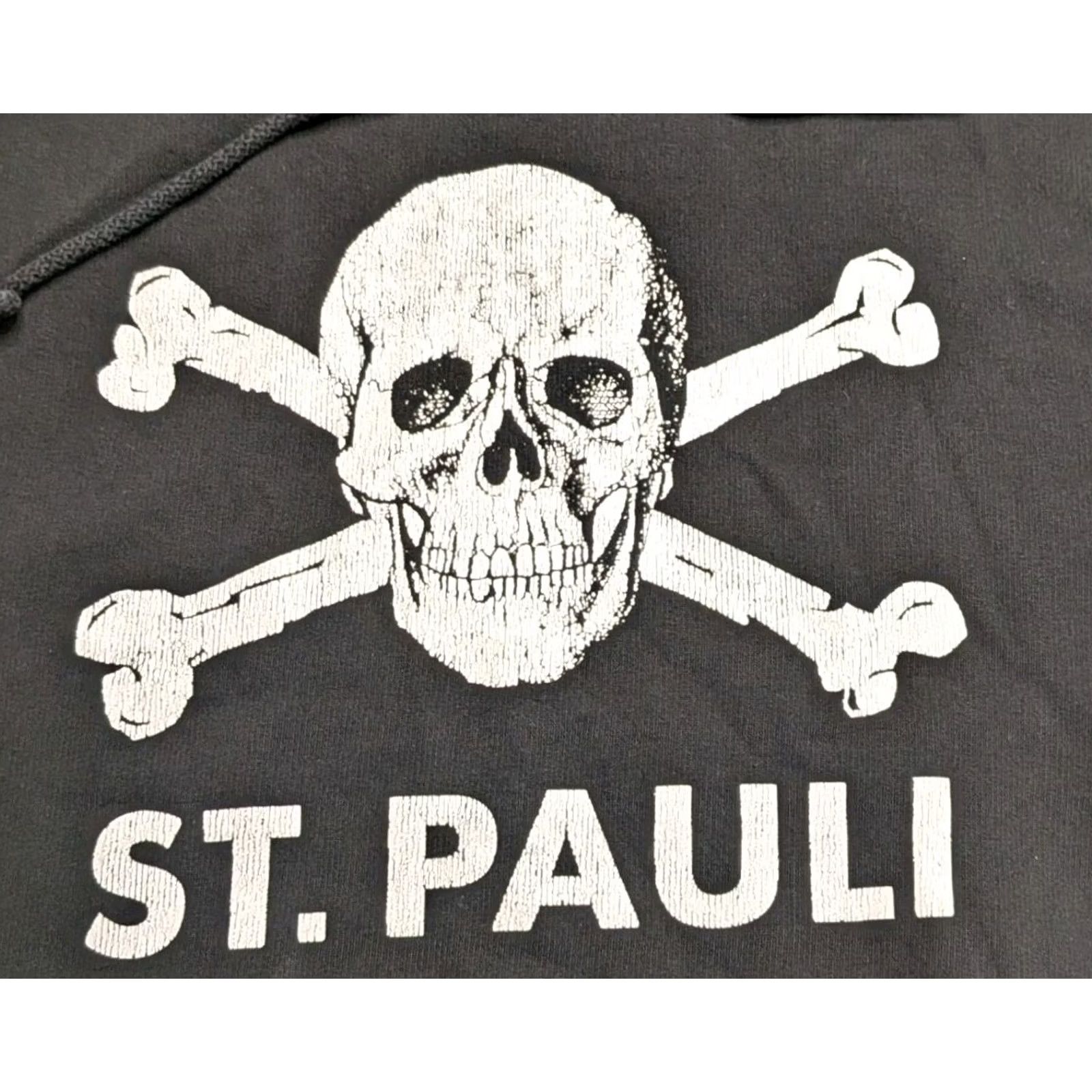 Vintage VINTAGE St. Pauli Hoodie Pullover Sweatshirt Soccer Y2K Black Large Mens Size US L / EU 52-54 / 3 - 2 Thumbnail