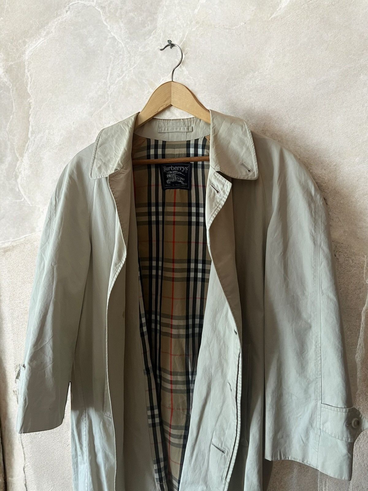 Burberry × Burberry Prorsum × Vintage BURBERRY'S PRORSUM Vintage 90s Nova Check Trench coat Cloak Size US S / EU 44-46 / 1 - 2 Thumbnail