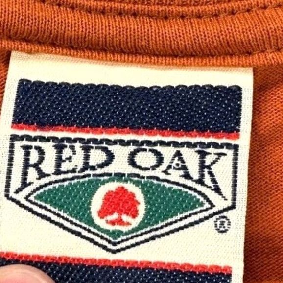 Vintage VINTAGE? Red Oak Shirt Adult XL Burnt Orange Longhorns Country T-Shirt Cotton Mens NEW Size US XL / EU 56 / 4 - 3 Thumbnail