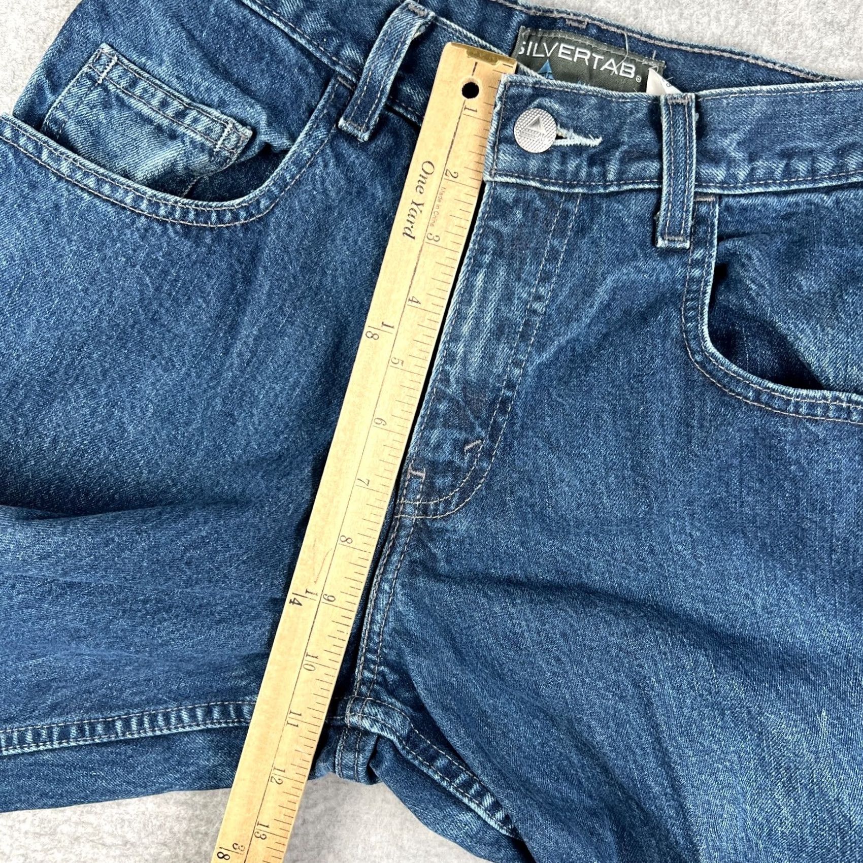 Levi's Vintage Levi'S Silvertab Baggy Wide Leg Loose Jeans 28x32 Mens Blue Y2K 90s Skate - 32" Inseam Size US 28 / EU 44 - 6 Thumbnail