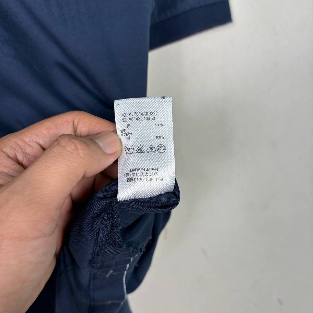 Thom Browne Thom Browne Navy Blue Polo Tshirt Size US M / EU 48-50 / 2 - 6 Thumbnail
