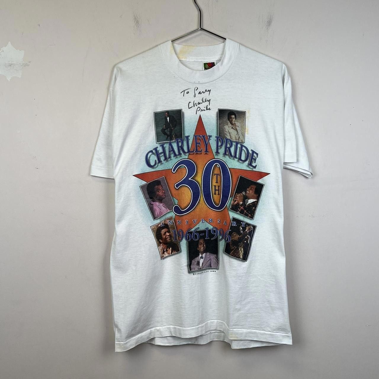 Fruit Of The Loom Charley Pride 30th Anniversary T-Shirt - Vintage Concert Tee Size US L / EU 52-54 / 3 - 1 Thumbnail