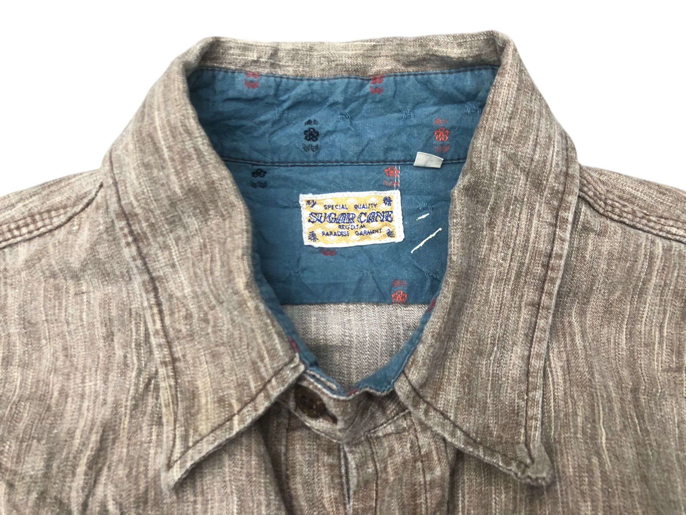 Sugar Cane 🔥Sugar Cane Reg D.T.M. Selvedge Chambray Button Fly Shirt Size US L / EU 52-54 / 3 - 5 Thumbnail