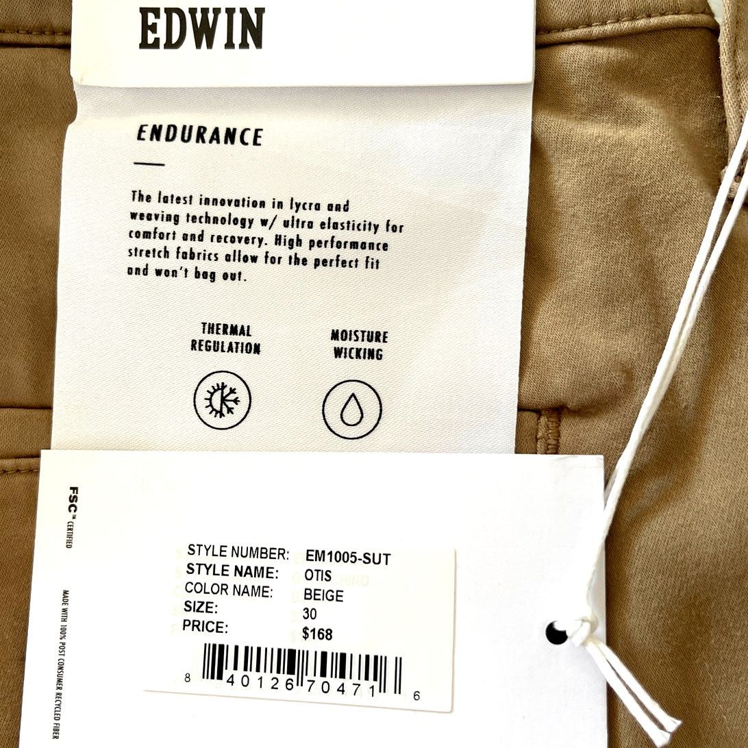 Edwin Edwin Denim Otis Endurance Chino Pants Beige 30 33" - $168 Size US 30 / EU 46 - 3 Thumbnail