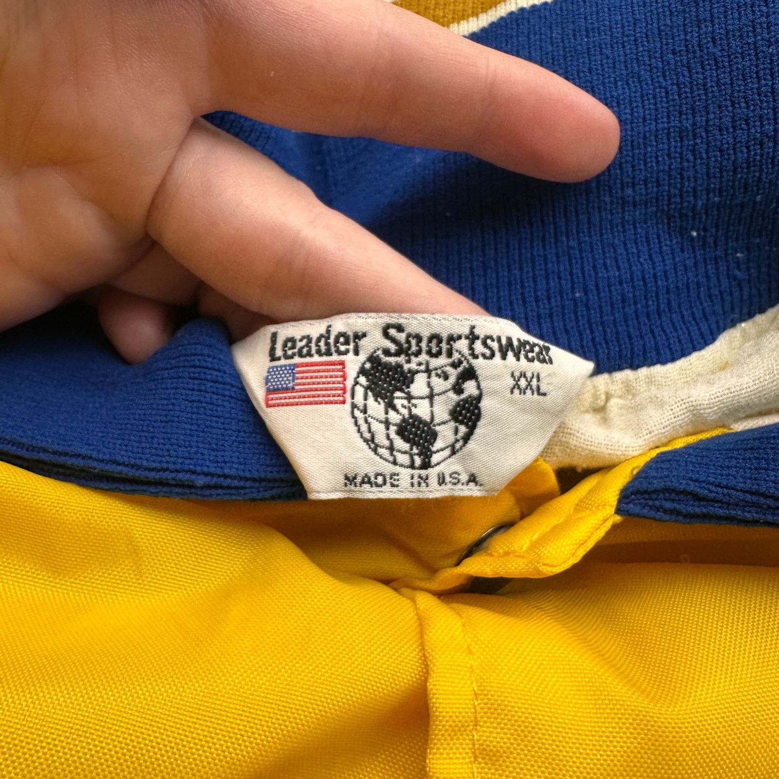 Other Vintage 80s Leader Sportswear Varsity Jacket Mens XXL Yellow Size US XXL / EU 58 / 5 - 3 Thumbnail