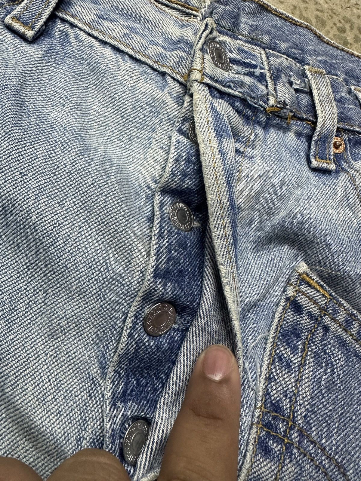 Levi's × Vintage Rare🔥Vintage Levi’s Patchwork Custom 90’s Jeans Size US 33 - 14 Thumbnail
