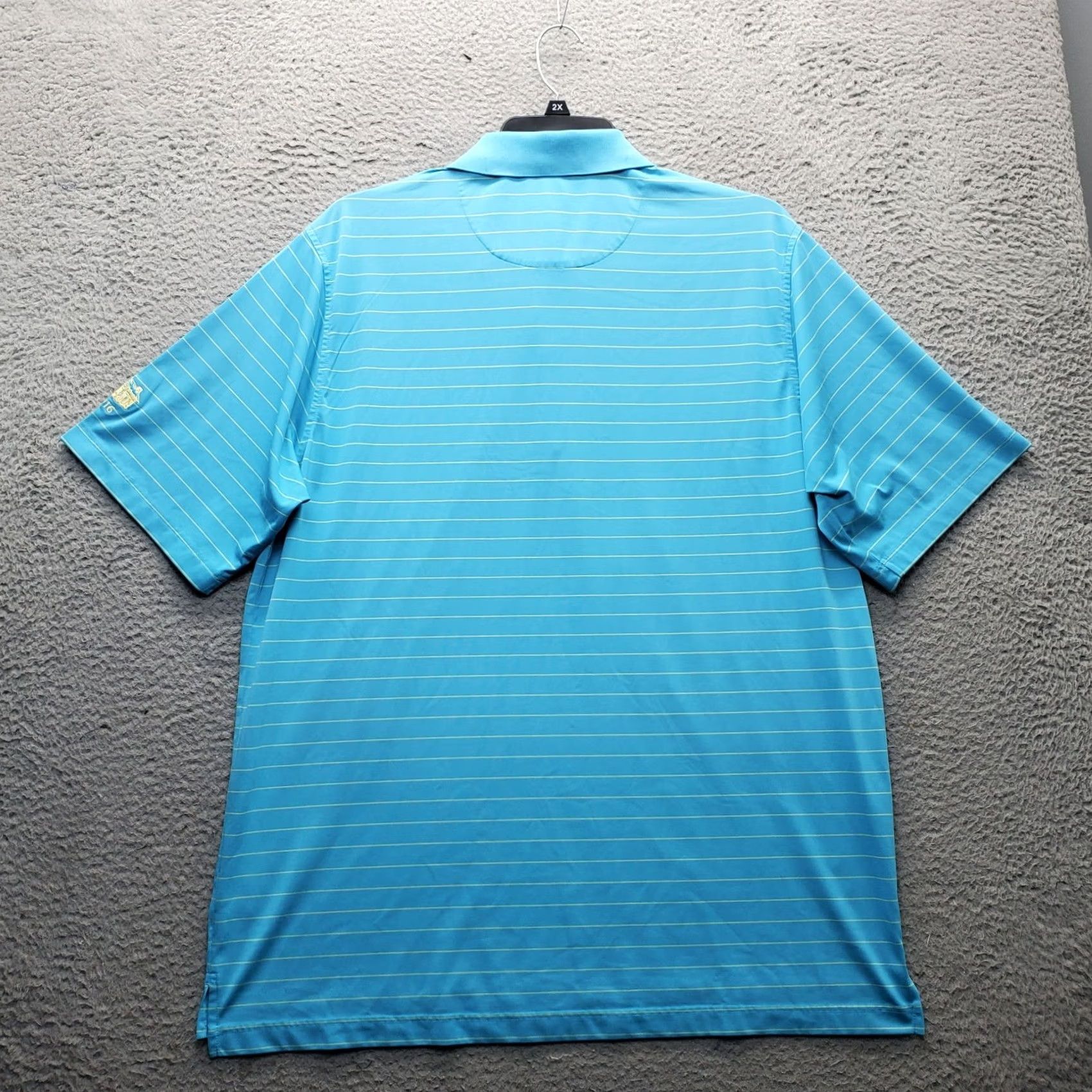 Vintage Donald Ross Polo Shirt Mens XL Multistriped Golf Performance Side Slit Popover Size US XL / EU 56 / 4 - 2 Thumbnail