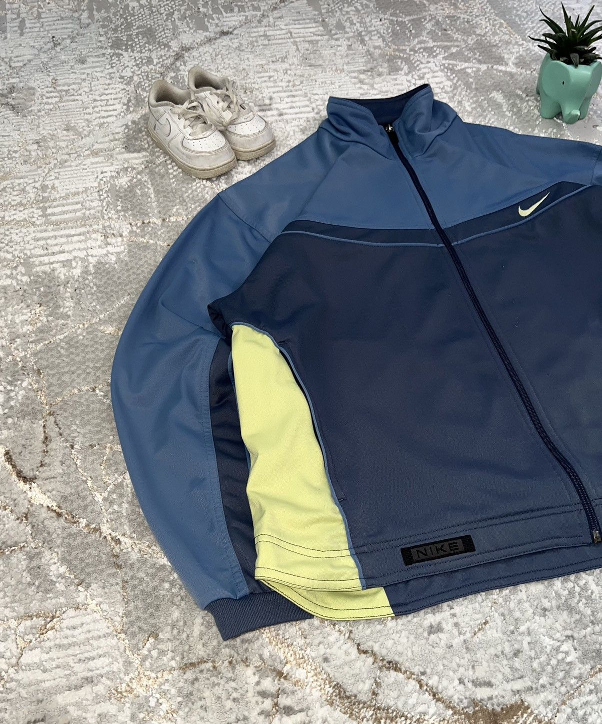 Nike × Vintage NIKE VINTAGE 90S ZIP SWEATSHIRT BOXY FIT Y2K CREWNECK Size US L / EU 52-54 / 3 - 4 Thumbnail