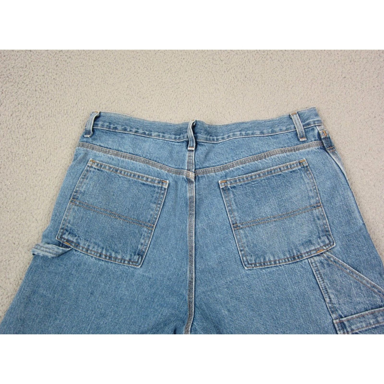 Faded Glory VINTAGE Faded Glory Shorts Jeans Mens 36 Blue Carpenter Denim Cargo Baggy 90s Featured Pockets Mens Size US 36 / EU 52 - 2 Thumbnail