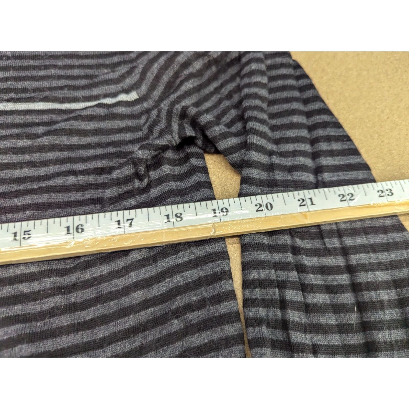 Superdry Superdry Idris Elba 100% Wool Mens XL Long Sleeves Gray Knit Jumper Striped Pullover, Shirt? Size US XL / EU 56 / 4 - 6 Thumbnail