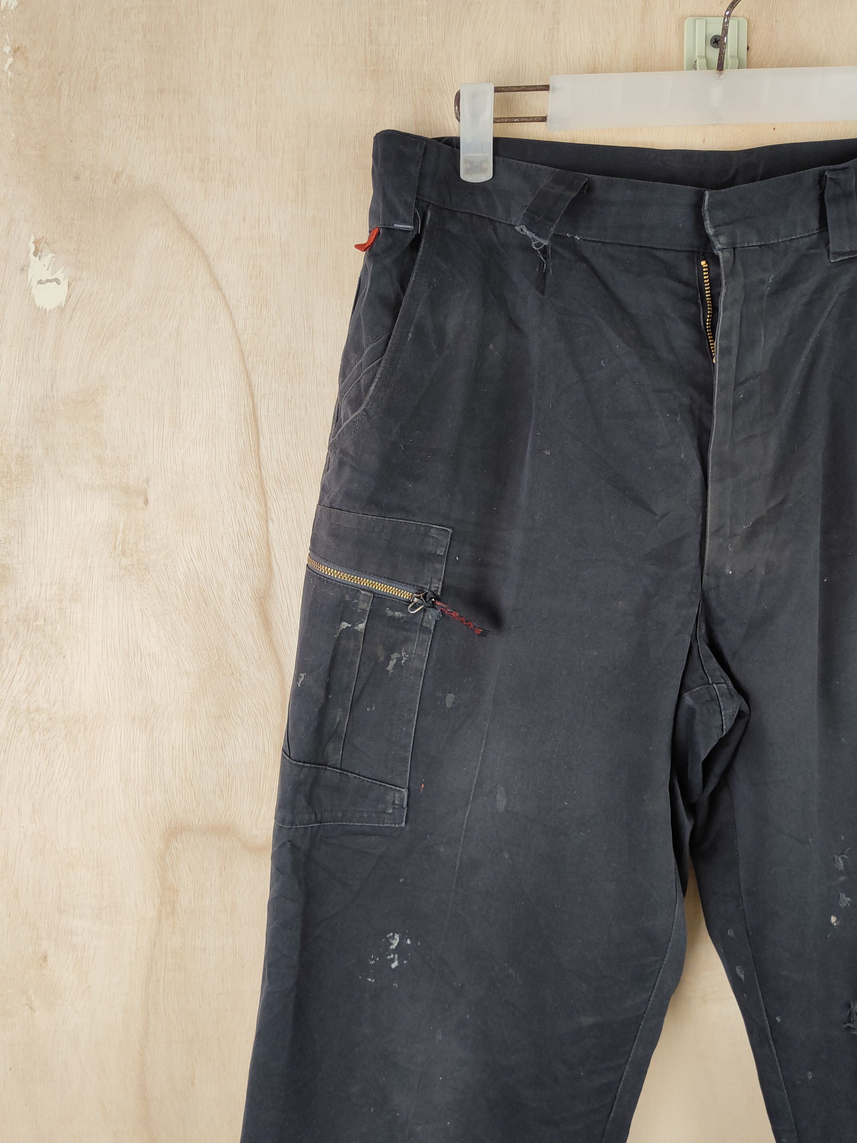 Japanese Brand Andare Schietti Black Multipocket Cargo Pants #S2544 Size US 32 / EU 48 - 5 Thumbnail