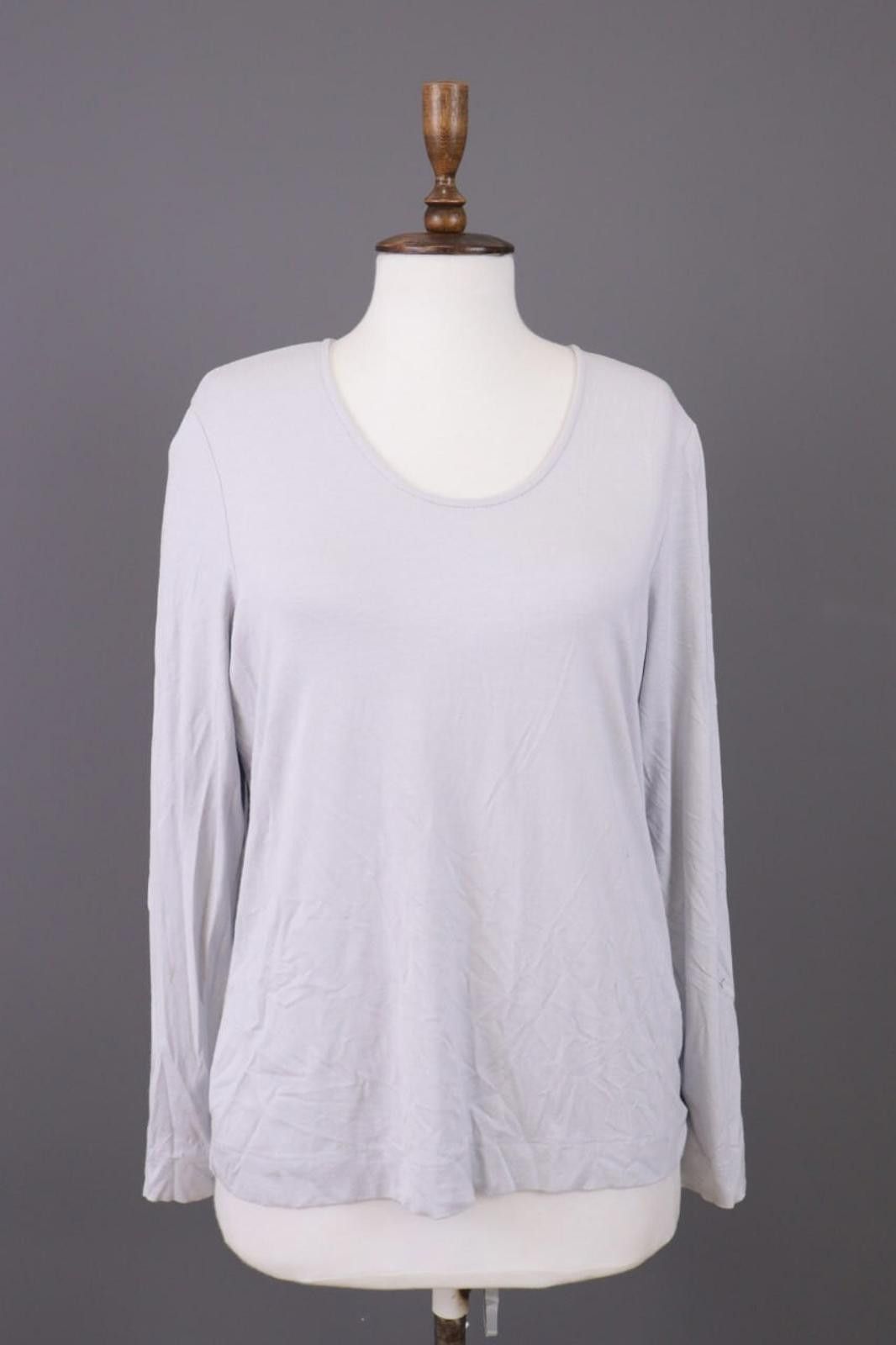 Oscar De La Renta Oska Grau Lagenlook Relaxed Pullover Top Size 3 / L Size M / US 6-8 / IT 42-44 - 1 Thumbnail