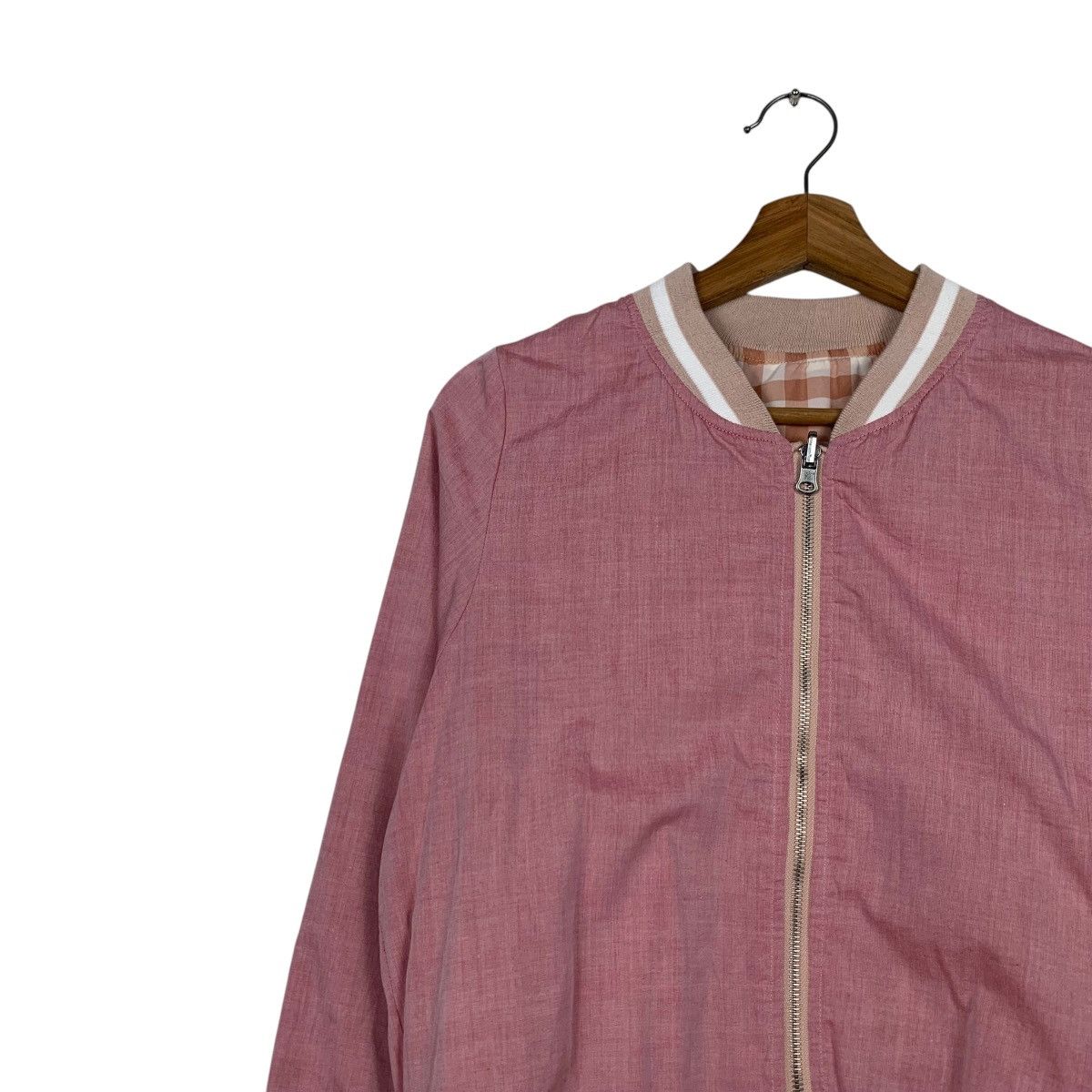 Japanese Brand EMSEXCITE Women’s Reversible Bomber Jacket #2276-C101 Size M / US 6-8 / IT 42-44 - 6 Thumbnail