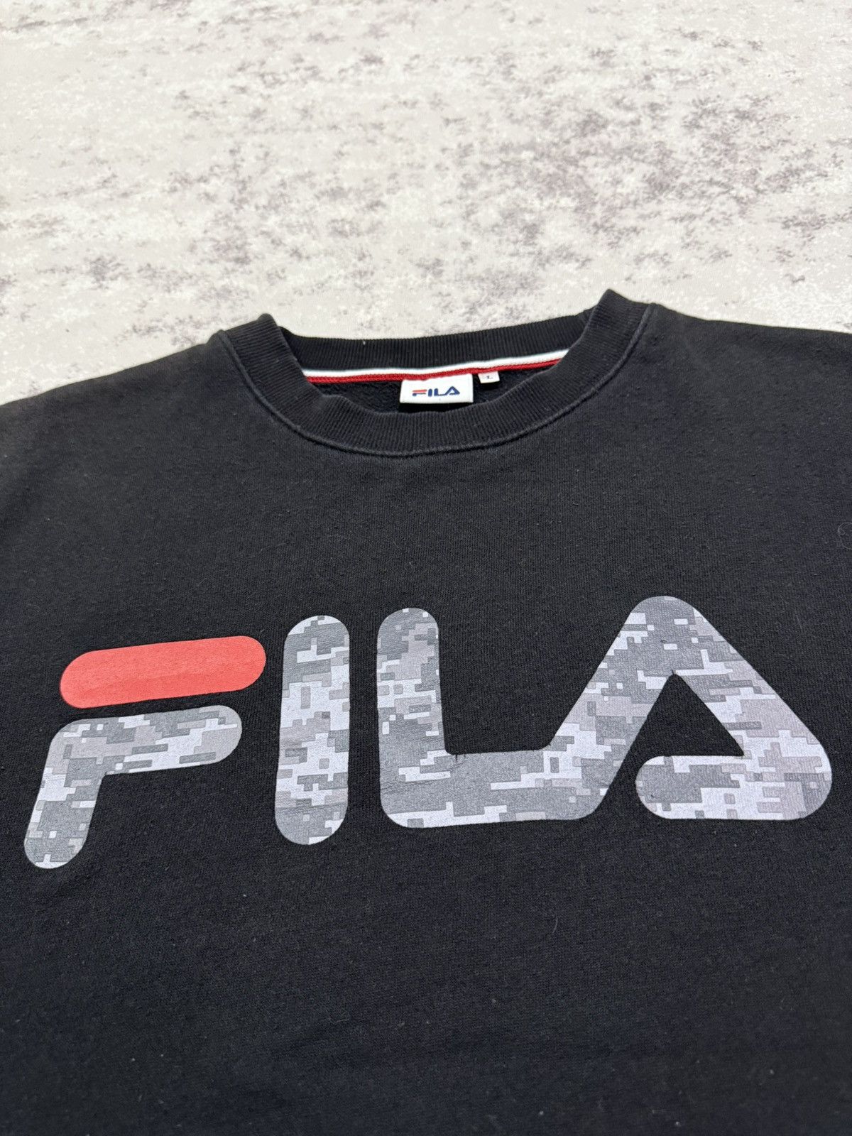 Fila Fila Biglogo Camo Logo Sweatshirt Size US L / EU 52-54 / 3 - 6 Thumbnail