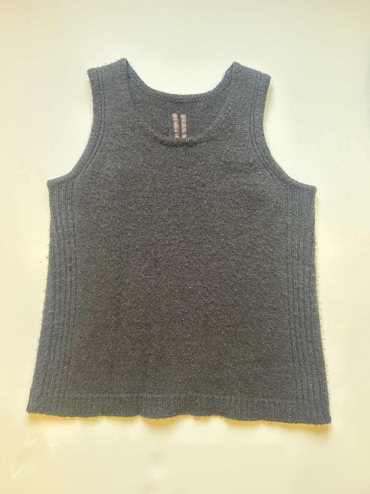 Pre-owned Rick Owens Sweater Vest In Grey