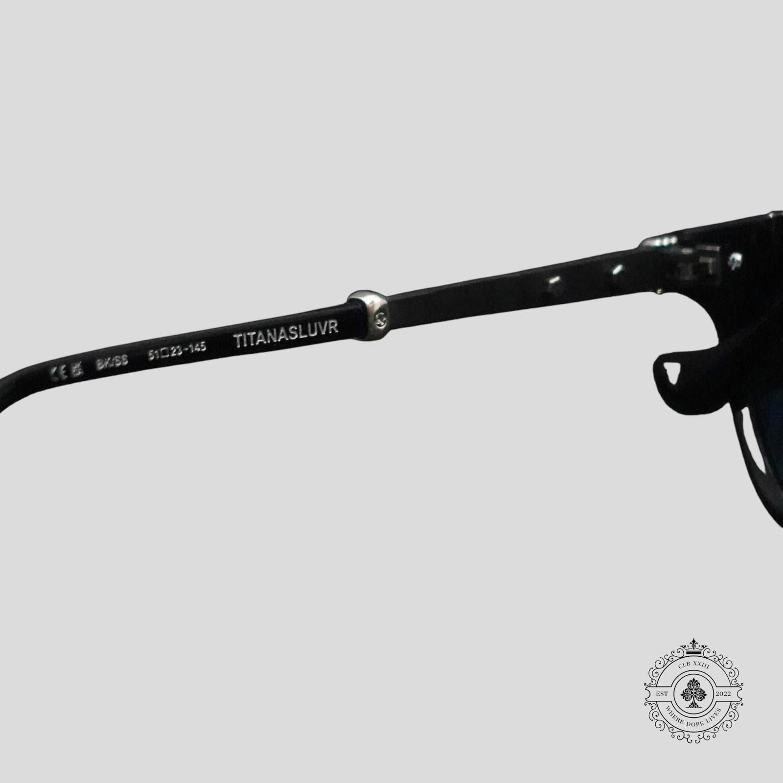 Chrome Hearts Chrome Hearts Titanasluvr Glasses in Black/Silver Size ONE SIZE - 6 Thumbnail