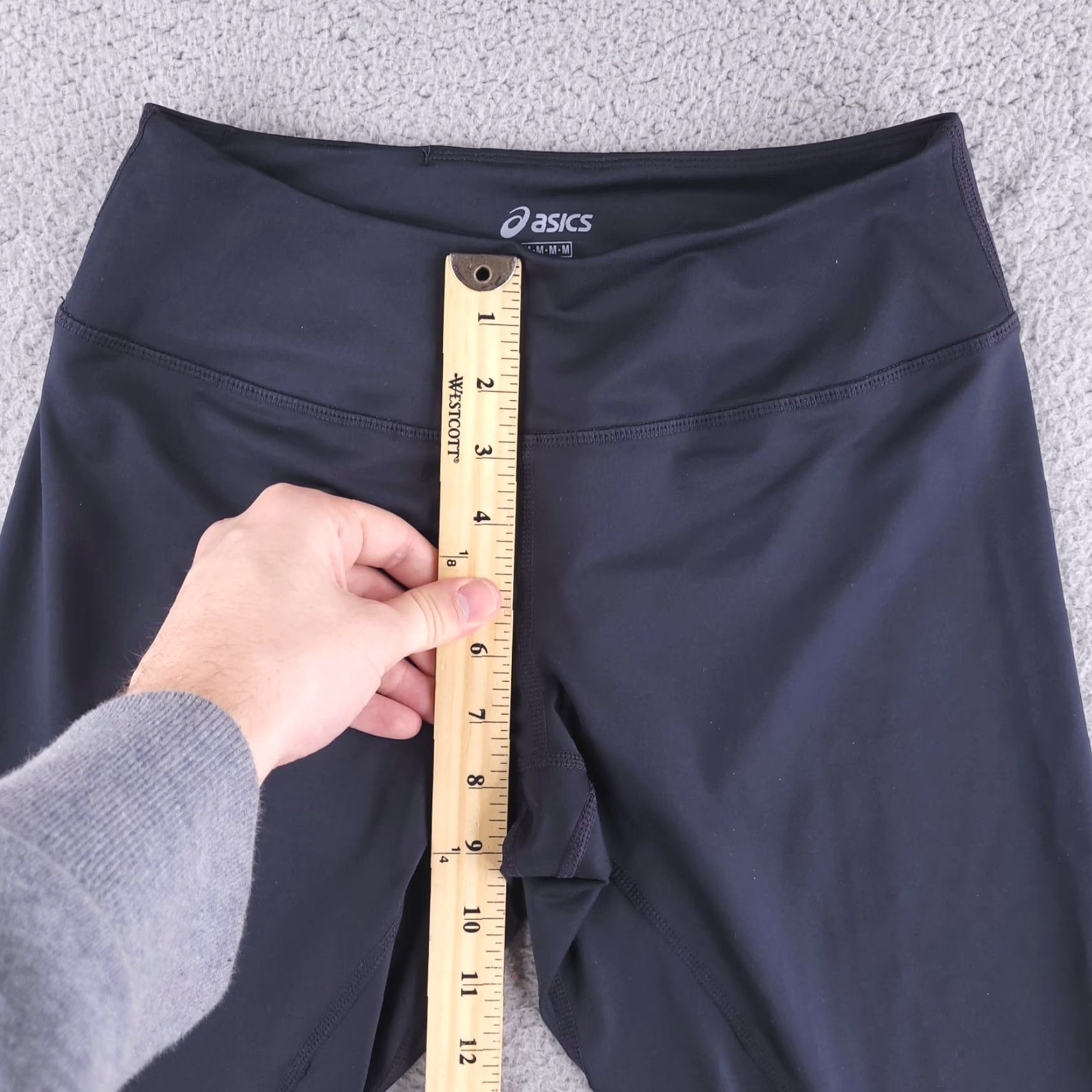 Asics ASICS Leggings Womens Medium Black Running Gym Knee Sweatpants Activewear M Womens Size 32" / US 10 / IT 46 - 7 Thumbnail