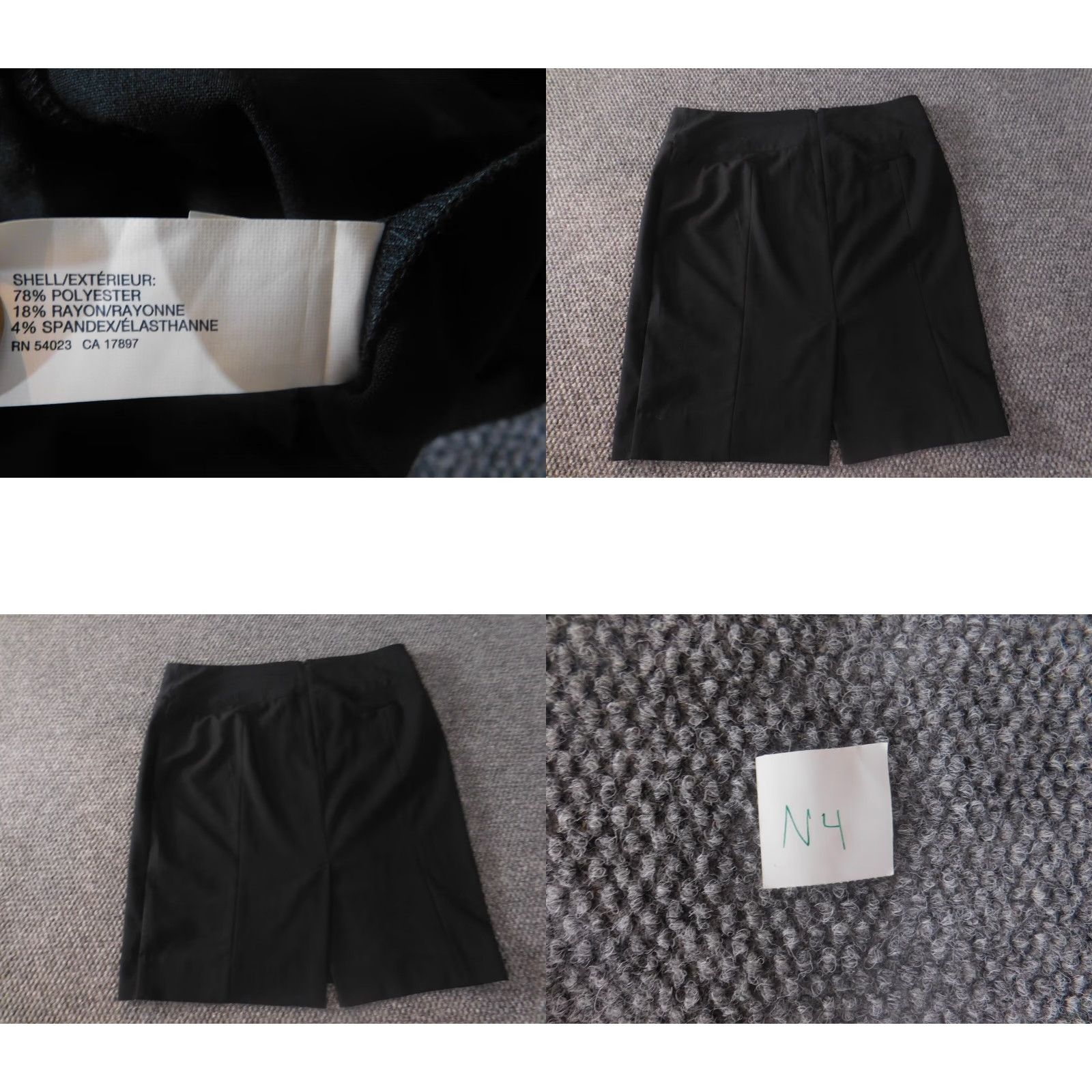 Gap Gap Skirt A-Line Knee Length Black 8 Women's Regular Knit Stretch Zip Casual Vintage No Designer Boys No Girls No Size 30" / US 8 / IT 44 - 8 Thumbnail
