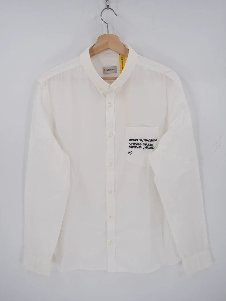 Moncler MonclerHiroshi Fujiwara Lightning White Pocket Shirt 2503-N Size US XL / EU 56 / 4 - 1 Thumbnail