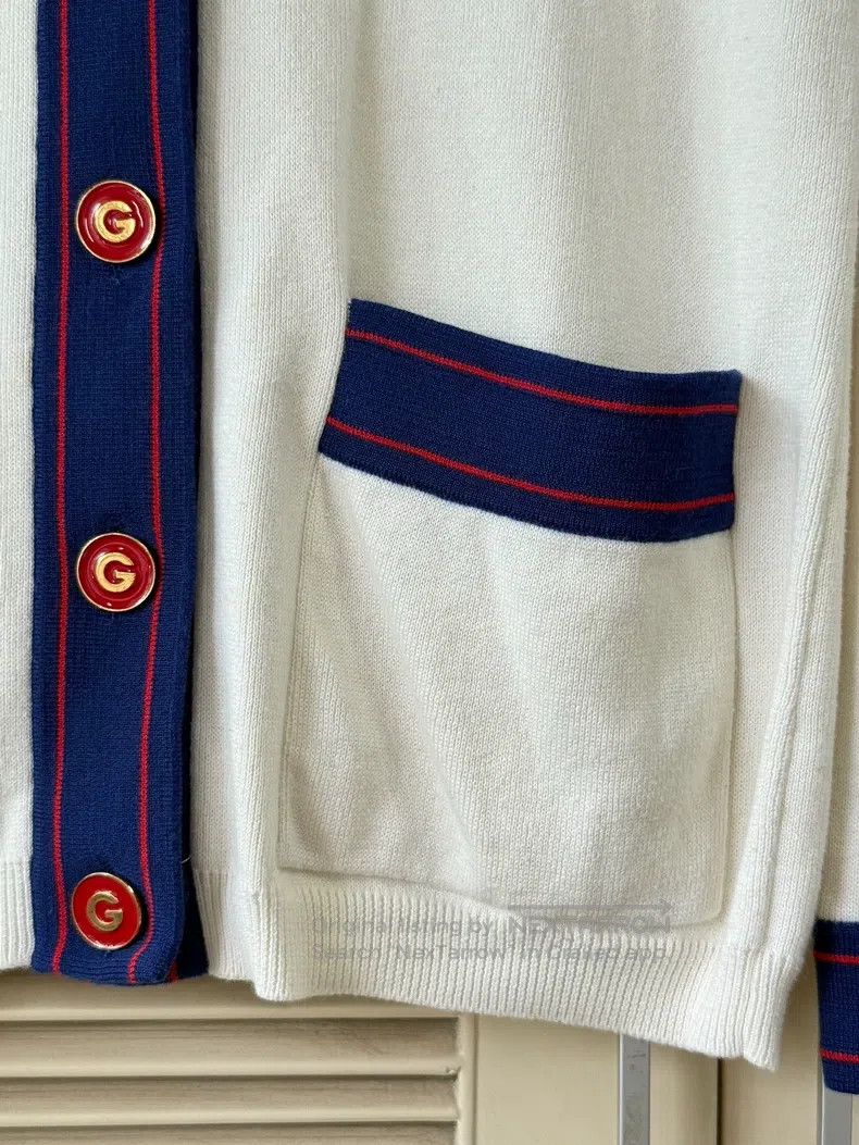 Gucci Gucci Little Bee Embroidery Knitted Cardigan coat Size XS / US 0-2 / IT 36-38 - 5 Thumbnail
