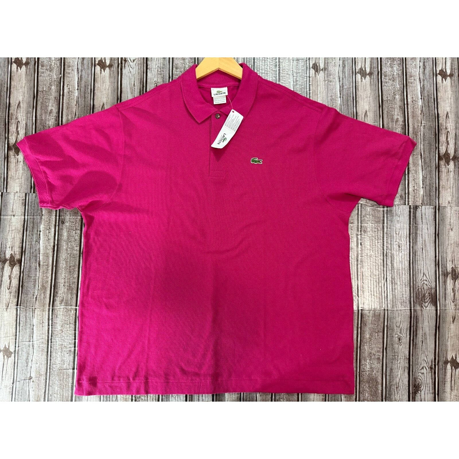 Lacoste Classic Fit Knit Polo Shirt Size FR 2XL color Pivo