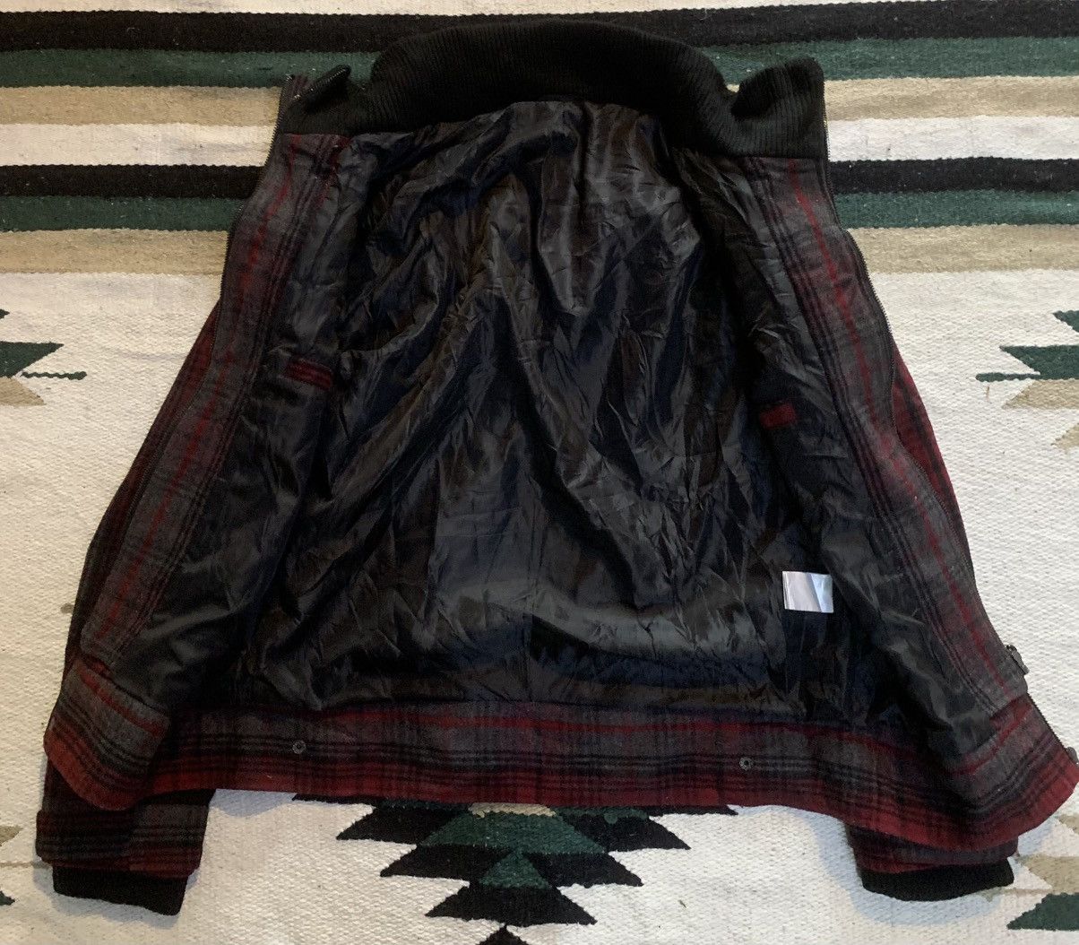 semanticdesign Semantic Fur Jacket Plaid Tartan LGB Style Japanese Size US L / EU 52-54 / 3 - 8 Thumbnail