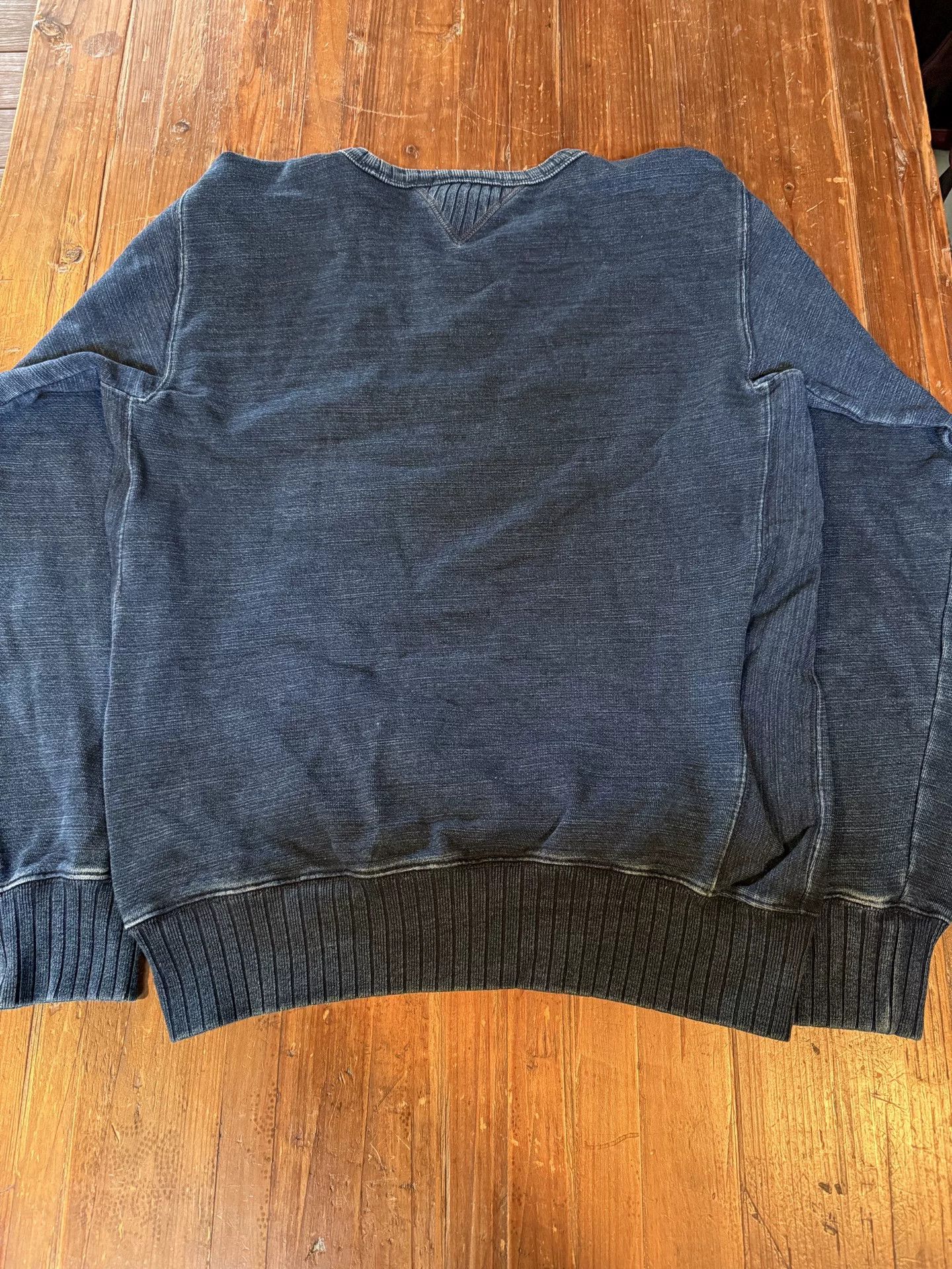 RRL Ralph Lauren RRL Ralph Lauren Indigo Crewneck Sweatshirt Size US S / EU 44-46 / 1 - 2 Thumbnail
